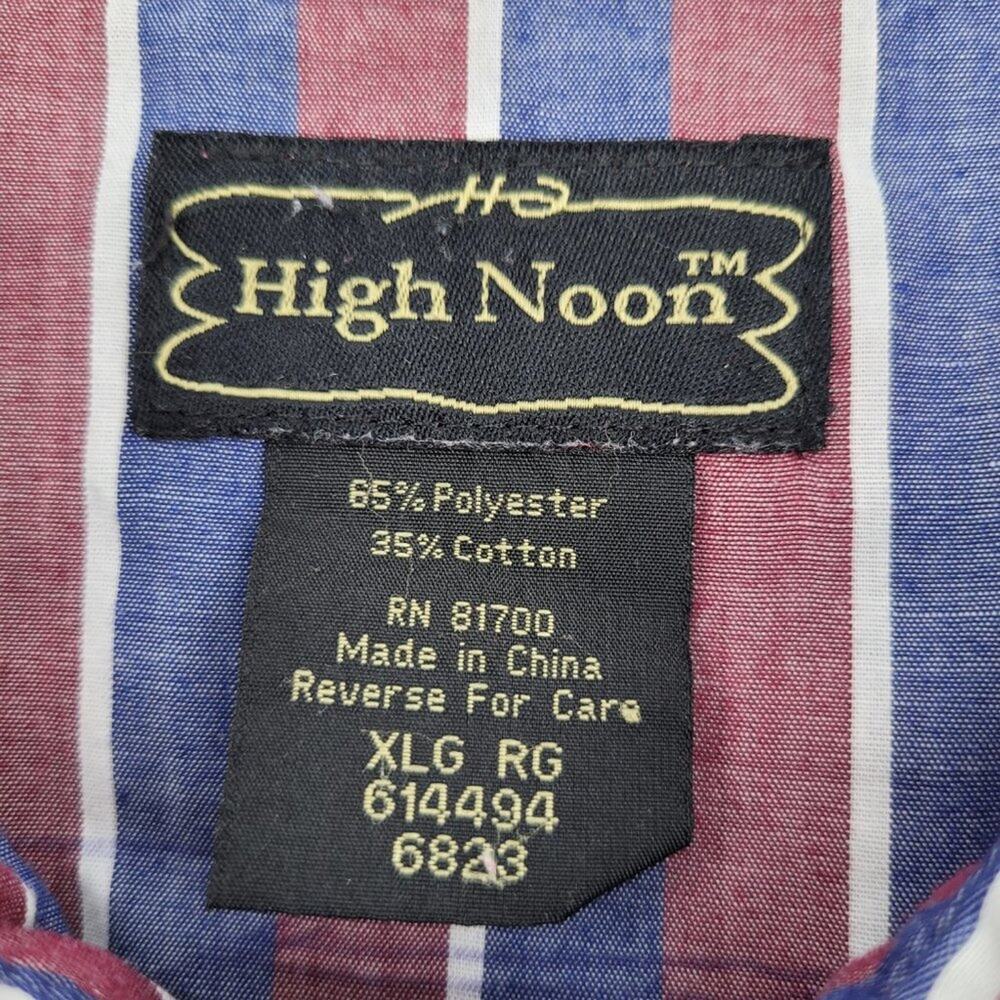 HIGH NOON Men's Short Sleeve Pearl Snap Shirt - Size XL - Picture 7 of 9